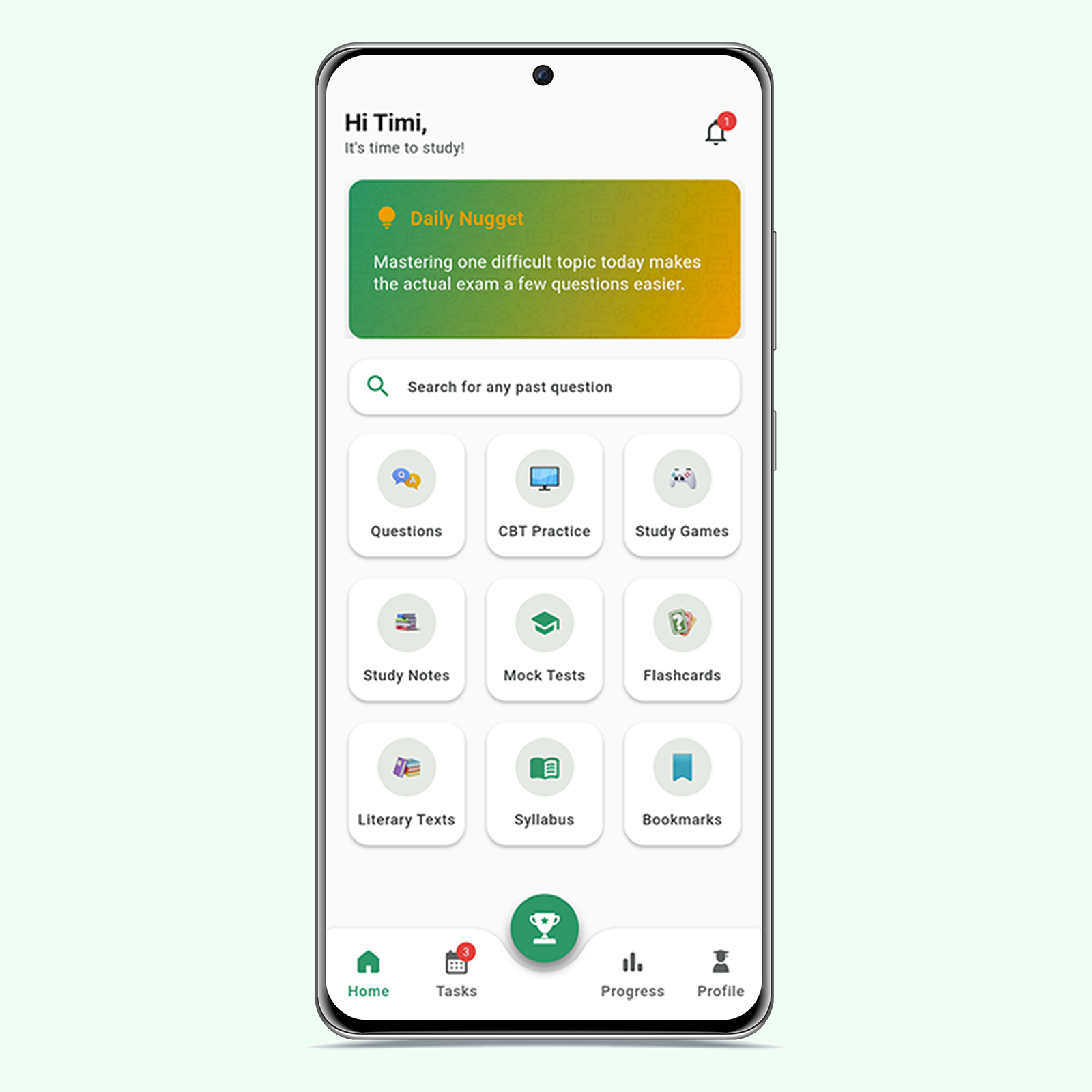 ExamTutor App Mockup
